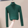 Elastic Solid Jumper Fall Winter Soft Tops