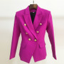 Double Breasted Blazer Jacket Purple