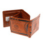  US Dollar Bill Wallet Brown Leather 