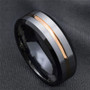 8mm Fashion Silver Brushed ring