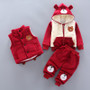 3 Pcs Autumn Winter Baby Clothing Sets 