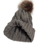  Ponytail Hair Ball Knit Dual-use Cap