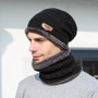 Thick Hat Knitted Caps and Neck Warmer