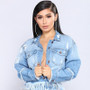 Denim Loose Autumn Denim Coat Jean