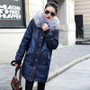 Wool lining Long jackets women Jean Coat