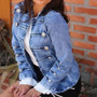  Blue Leisure Denim Jacket Women