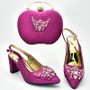  Rhinestone Shoes and Bag Sets