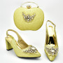  Rhinestone Shoes and Bag Sets