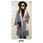 KJ'S Cashmere Tassel Batwing Sleeve Scarf Cape