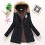 KJ'S Hooded Medium-Long Casual Parka.