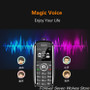 Cute Mini Car Key Model Phone Dual Sim Card Magic Voice Bluetooth Dialer MP3 One Key Recording Mobile Cellphone Russian Keyboard