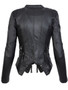 Fashion Gothic faux leather Jacket Women Winter Autumn  Motorcycle Black faux leather coats Outerwear Jacket Dropshipping