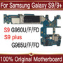 100% Original Unlock  For Samsung  S9/S9P  Motherboard G960U/F/FD G965U/F/FD Install AOS Logic Board With Chip 6GB RAM 64GB ROM