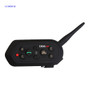 E6 moto walkie-talkie helmet suitable for 6 riders connect 1200M communication distance can be equipped with ordinary Bluetooth