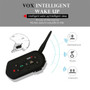 E6 moto walkie-talkie helmet suitable for 6 riders connect 1200M communication distance can be equipped with ordinary Bluetooth