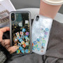 For iPhone 8 Liquid Hard PC Clear Phone Shell For iPhone 6 6S 7 8 Plus X XS XR MAX