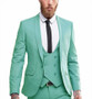 Mens Well-dressed Solid Color Business Tuxedo Suits 