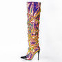 Pink Palms Autumn Winter women's boots