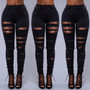 Black High Waist Pencil Jeans