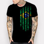Brazil Vintage Flag T-Shirts  4 Men