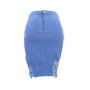  Destroyed Solid Blue Ladies Short Skirt