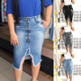  Jean Skirt Streetwear Sexy Knee Skirt Lady