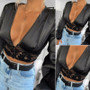 Women Mesh Sheer Blouse