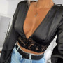 Women Mesh Sheer Blouse