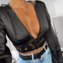 Women Mesh Sheer Blouse