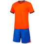 orange  Men short sleeve  soccer football suit 