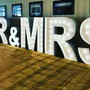 MR & MRS lighted marquee letters 