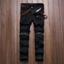 K J Quality men's  Denim fashion  stone jeans=