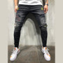 {K J Quality men's  Denim fashion  stone jeans}