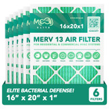 16x20x1 Air Filter 6-Pack MERV 13