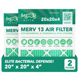 20x20x4 Air Filter 2-Pack MERV 13