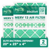 20x25x4 Air Filter 2-Pack MERV 13