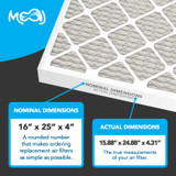 16x25x4 Air Filter Specifications