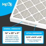 16x25x5 Air Filter Specifications