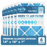 14x18x1 Air Filter 6-Pack MERV 11