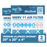 20x20x4 Air Filter 2-Pack MERV 11