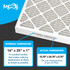 16x25x1 Air Filter Specifications