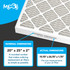 20x25x2 Air Filter Specifications