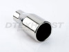 Stainless Steel Exhaust Tip Pencil Rolled 2.25" Inlet 3.5" Outlet 7.25" Long
