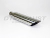 Stainless Steel Exhaust Tip Angle Cut 2.25" Inlet 4" Outlet 18" Long