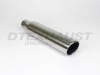 Stainless Steel Exhaust Tip Rolled Angle Cut 2.25" Inlet 4" Outlet 18" Long
