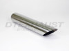 Stainless Steel Exhaust Tip Angle Cut 2.25" Inlet 3.5" Outlet 18" Long