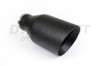 Black Powder Coated Exhaust Tip Double Wall - 3" Inlet - 5" Outlet - 9" Long