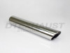 Stainless Steel Exhaust Tip Rolled Angle Cut 2.25" Inlet 4" Outlet 22" Long
