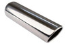 Stainless Steel Polished Tip Rolled Angle - 2.25" Inlet - 3.5" Outlet - 12" Long