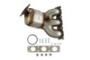 Catalytic Converter with Integrated Exhaust Manifold Cateran 53157